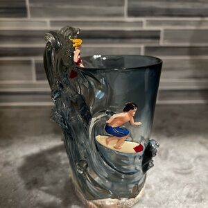 Vintage Dean Miller Acrylic Beach Surfing Cup